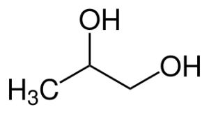 Strukturformel Propylenglycol